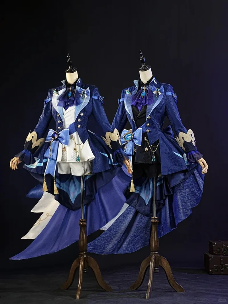 

Furina Focalors Cosplay Costume Impact Carnival Uniform Anime Halloween Party Costumes Masquerade Women Costume And Wig ﻿