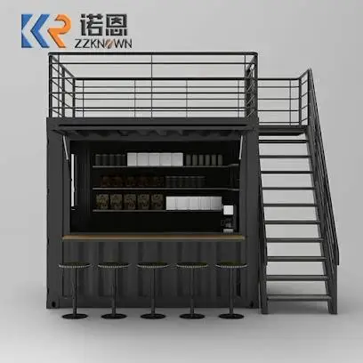 Recipiente de café de alta qualidade, recipiente de transporte de 20 pés, bar, recipiente portátil, cafeteria