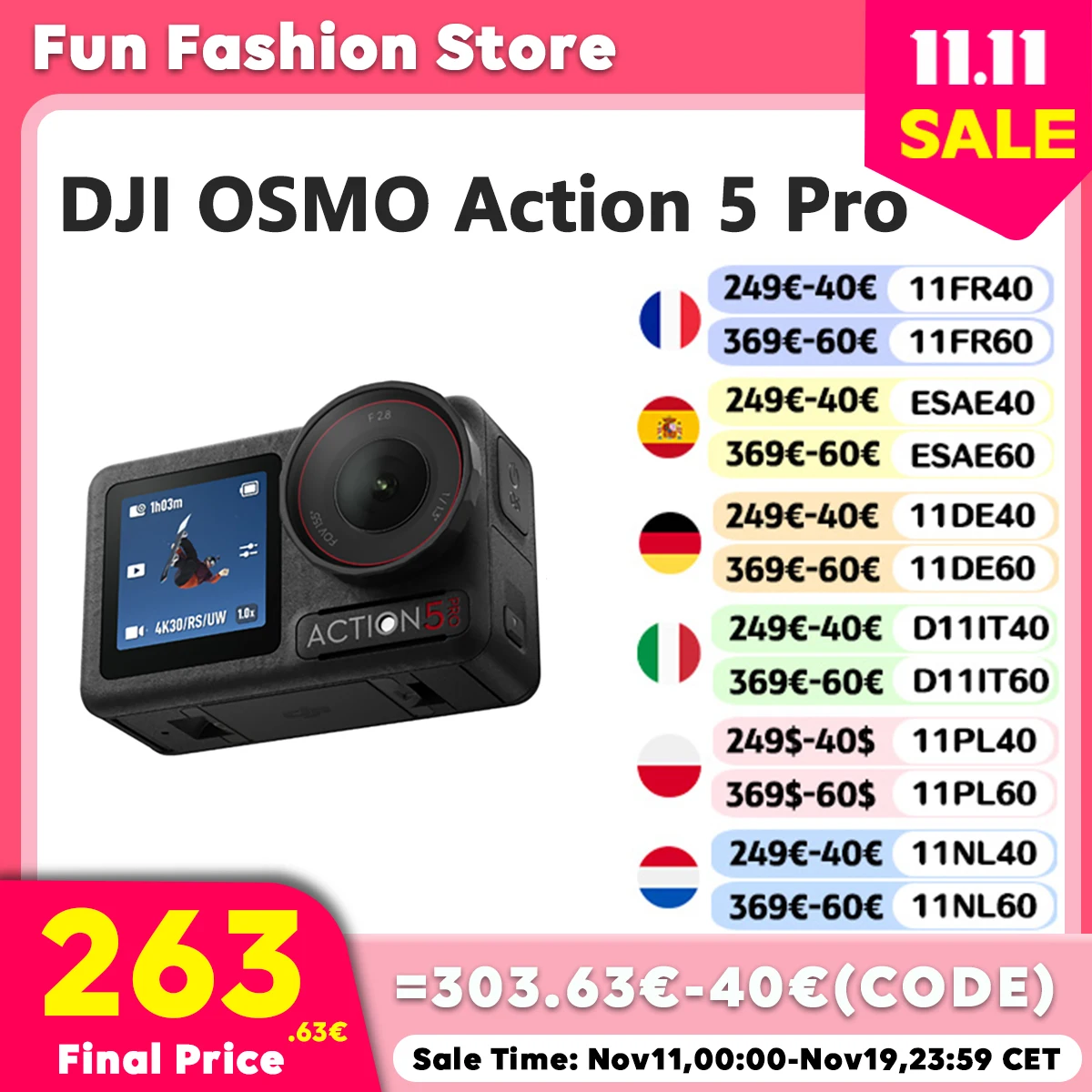 شاشات لمس DJI-Osmo 5 Pro OLED عالية السطوع ، مستشعر أصلي ، عمر بطارية ممتد لمدة 4 ساعات ، ثنائي OLED ، متوفر ، 3" #1