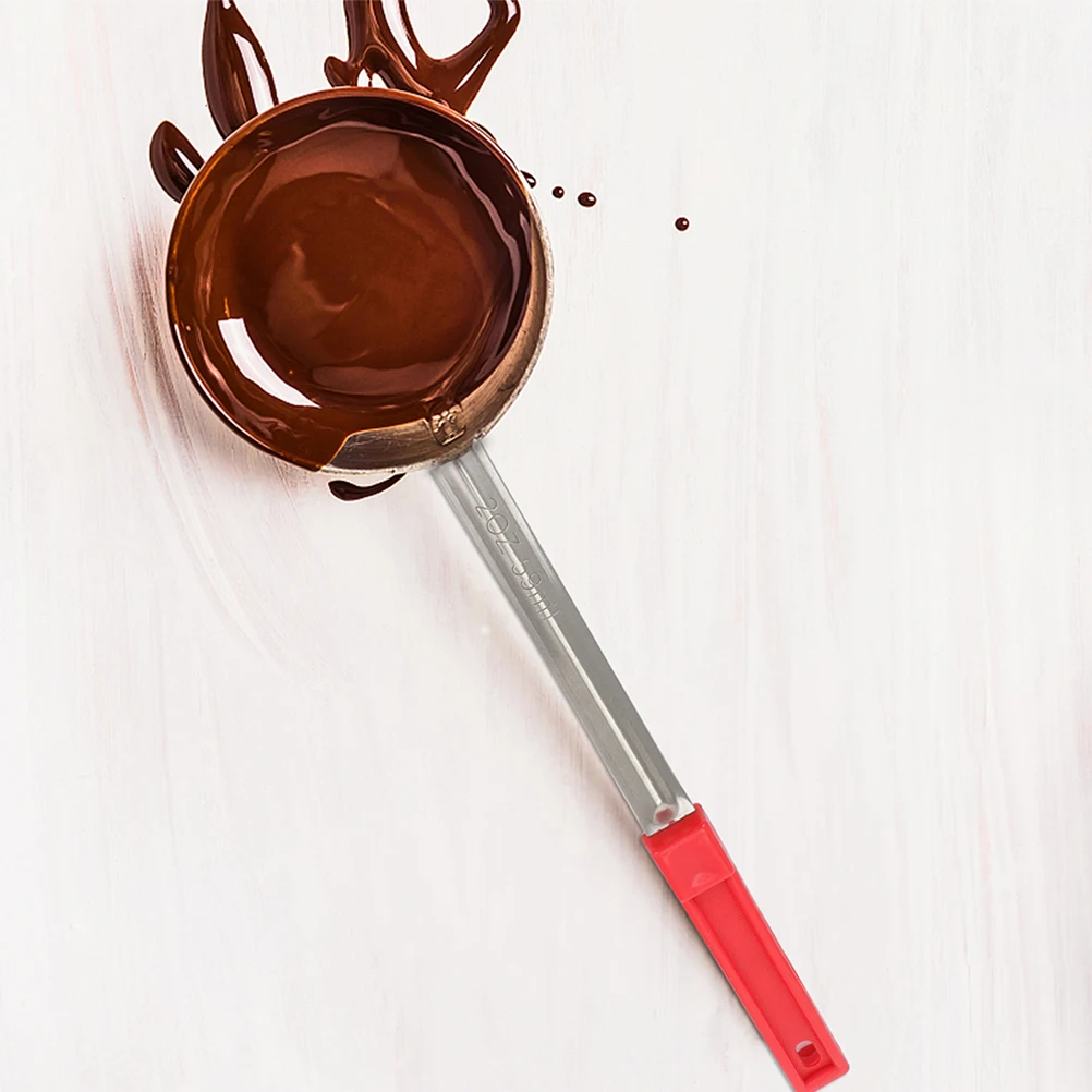 

Sauce Spread Spoon Flat Bottom Plastic Handle Stainless Steel Ladle Pizza Ketchup Serving Spoon Kitchen Cooking Multi Functional