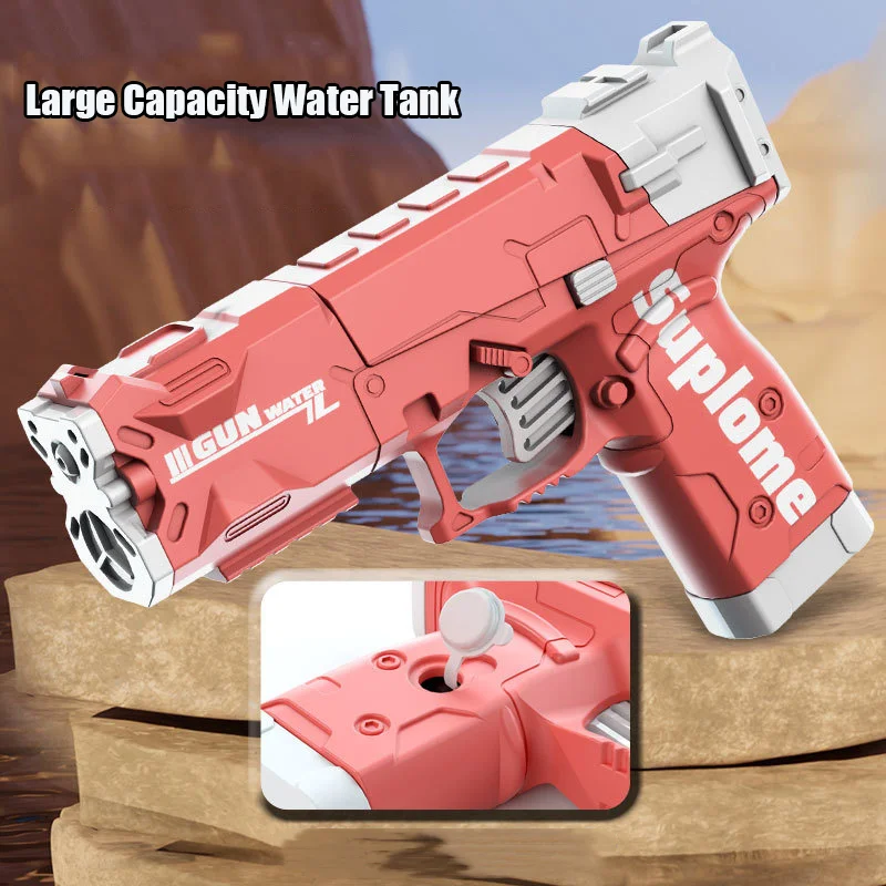Zomerwaterpistool Mechanisch continu afvuren Spray Waterpistolen Buitenstrand Zwembad Waterspeelspeelgoed voor jongens en meisjes