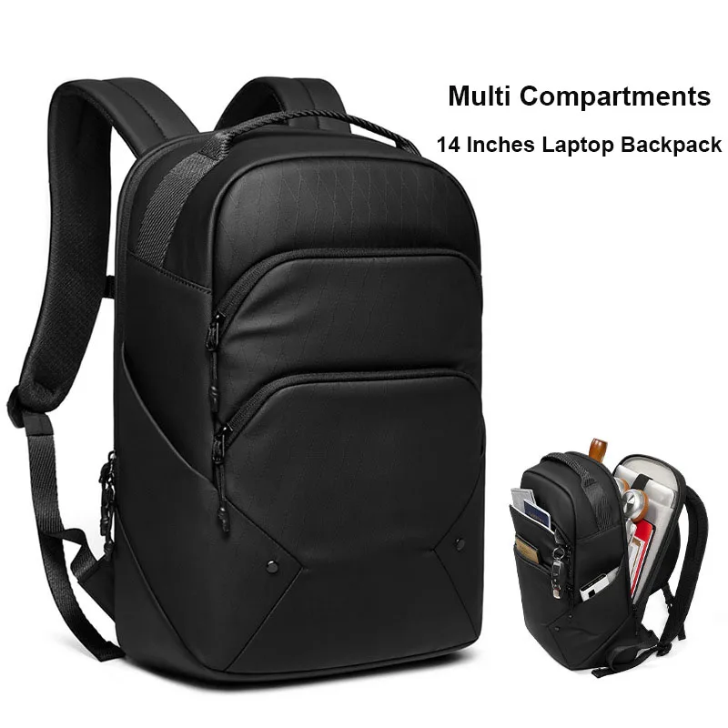 Oxford Men Casual Lightweight Backpack Daily Use Business Travel 14 Inches Laptop Backpack