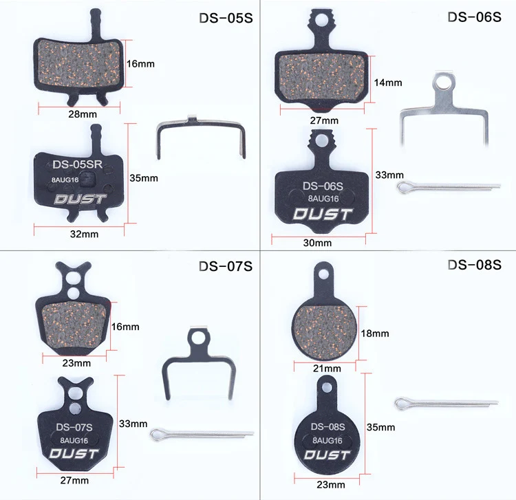 1 Pair Semi-Metallic Brake Pads For Shimano XT/Sram/Avid/Magura/Hayes/Formula/Hydraulic Disc Brake MTB Bike Pads