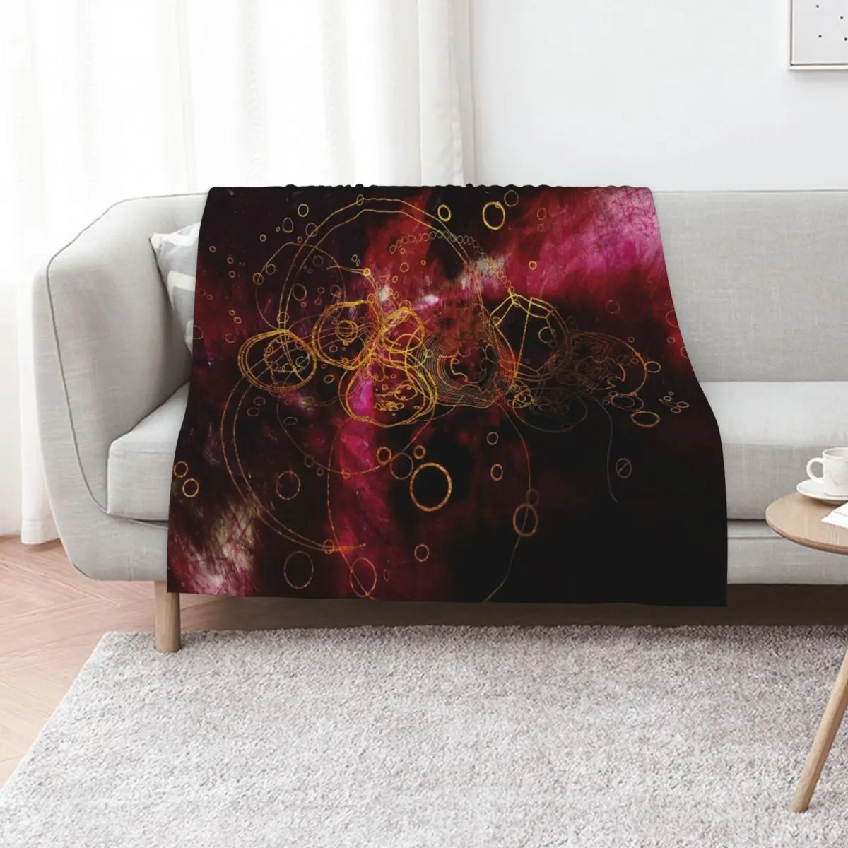 ClockWork Writing Red Throw Blanket Weighted Luxury Soft Plaid Soft Big Quilt warm winter Blankets