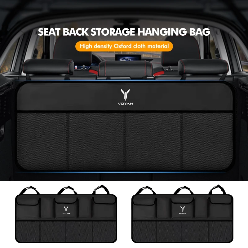 Organizador colgante para respaldo de asiento de coche, bolsa de almacenamiento multibolsillo para Voyah Free Dreamer Zhuiguang H53 Dongfeng