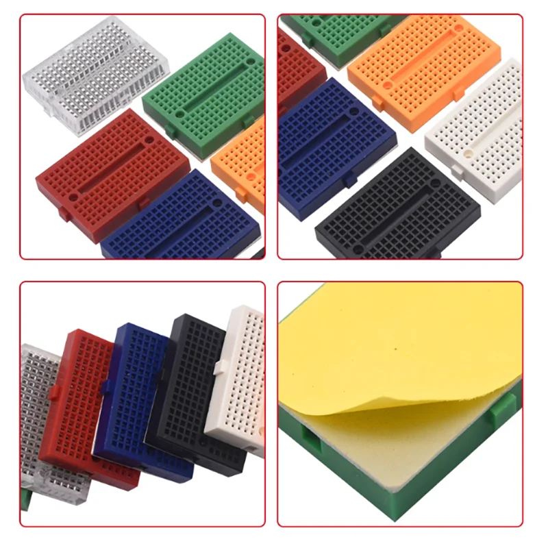 SYB-170 Mini Micro Board, Breadboard, Breadboard, บอร์ดทดลอง, แผงวงจร, Hole Board, 35x47 มม.