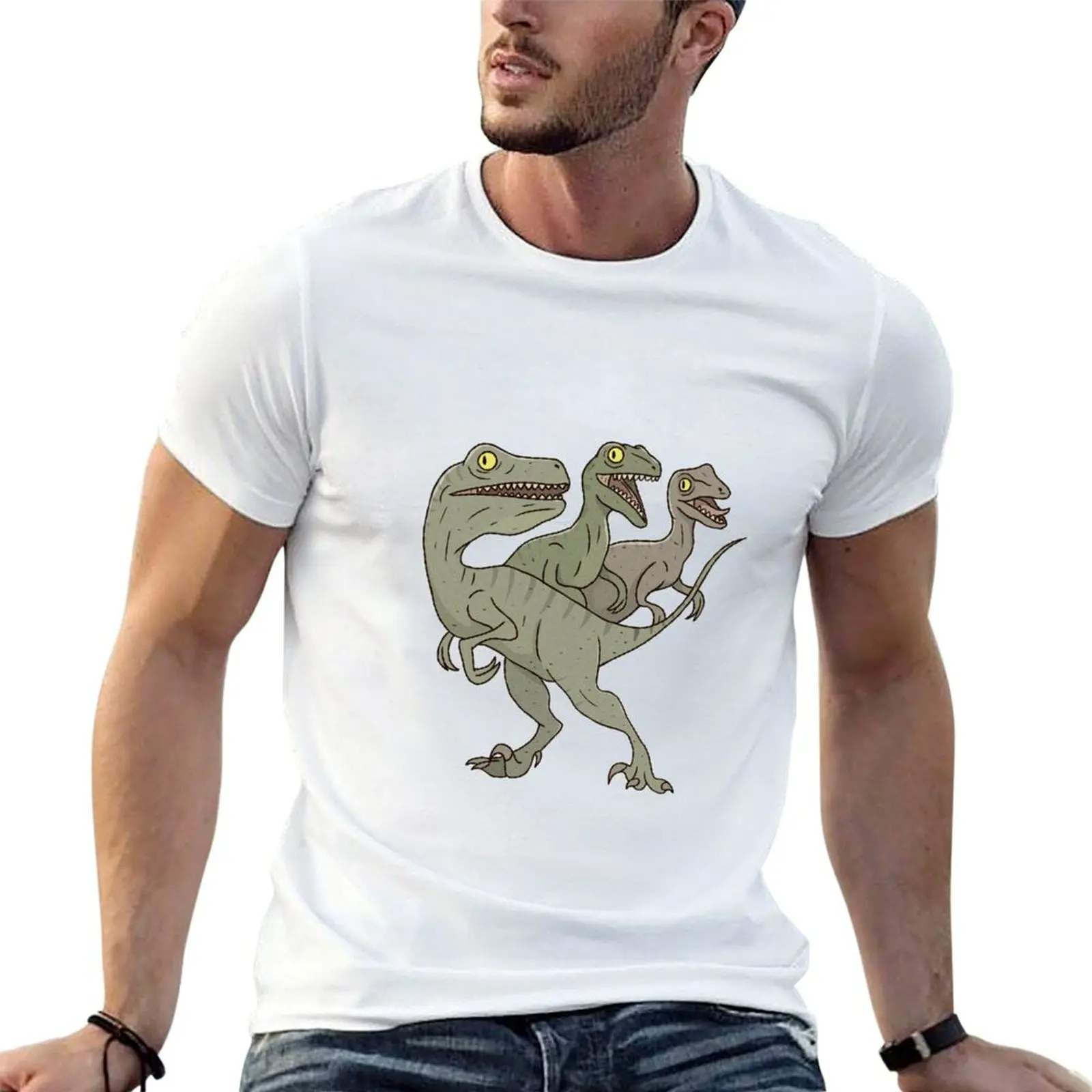 Velociraptors T-Shirt Fitness Quick Dry Short Sleeve Top