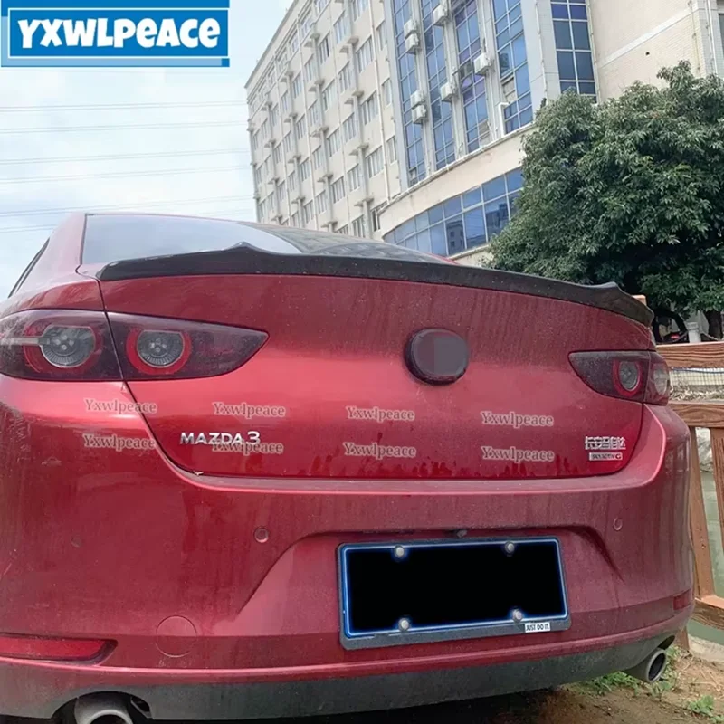 

For Mazda 3 Axela Sedan Trunk Spoiler 2019-2021 High Quality ABS Plastic Car Tail Wing Decoration Rear Trunk Lip Wing