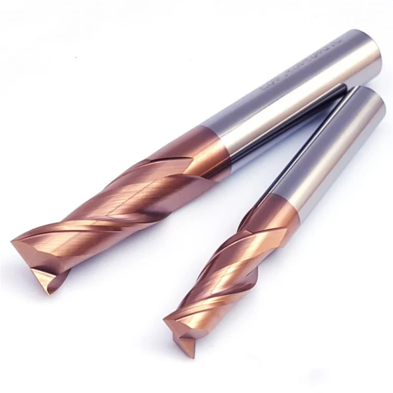 CNC Milling cutter wood cutter woodworking tools 2 straight flute HRC55 end mill Tungsten Steel milling machine cutting tool