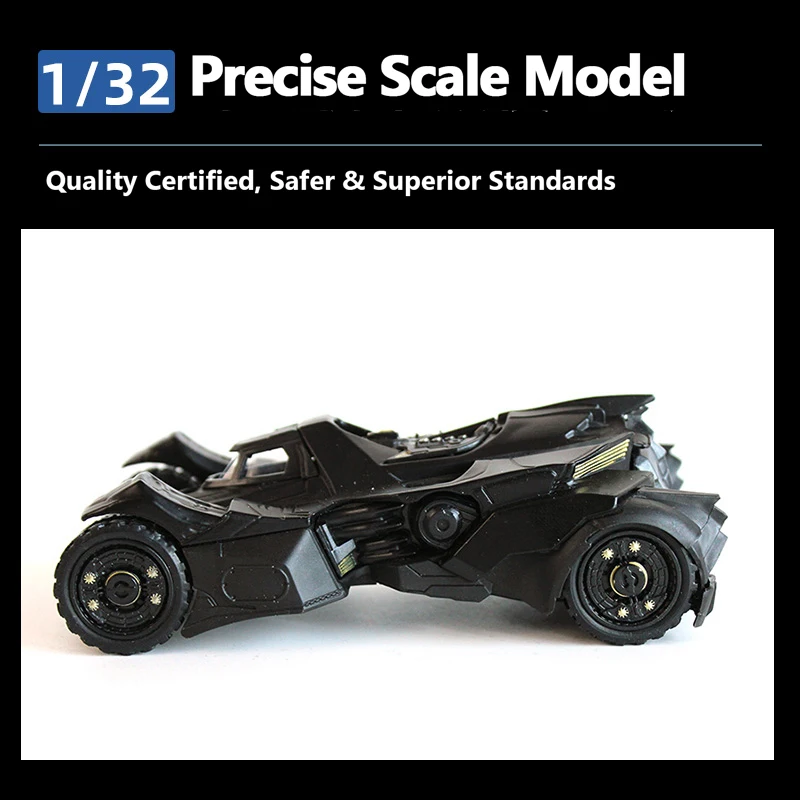 JADA 2015 Arkham Knight Batmobile 1:32 Die-Cast Model - Primer Black with Free-Rolling Wheels