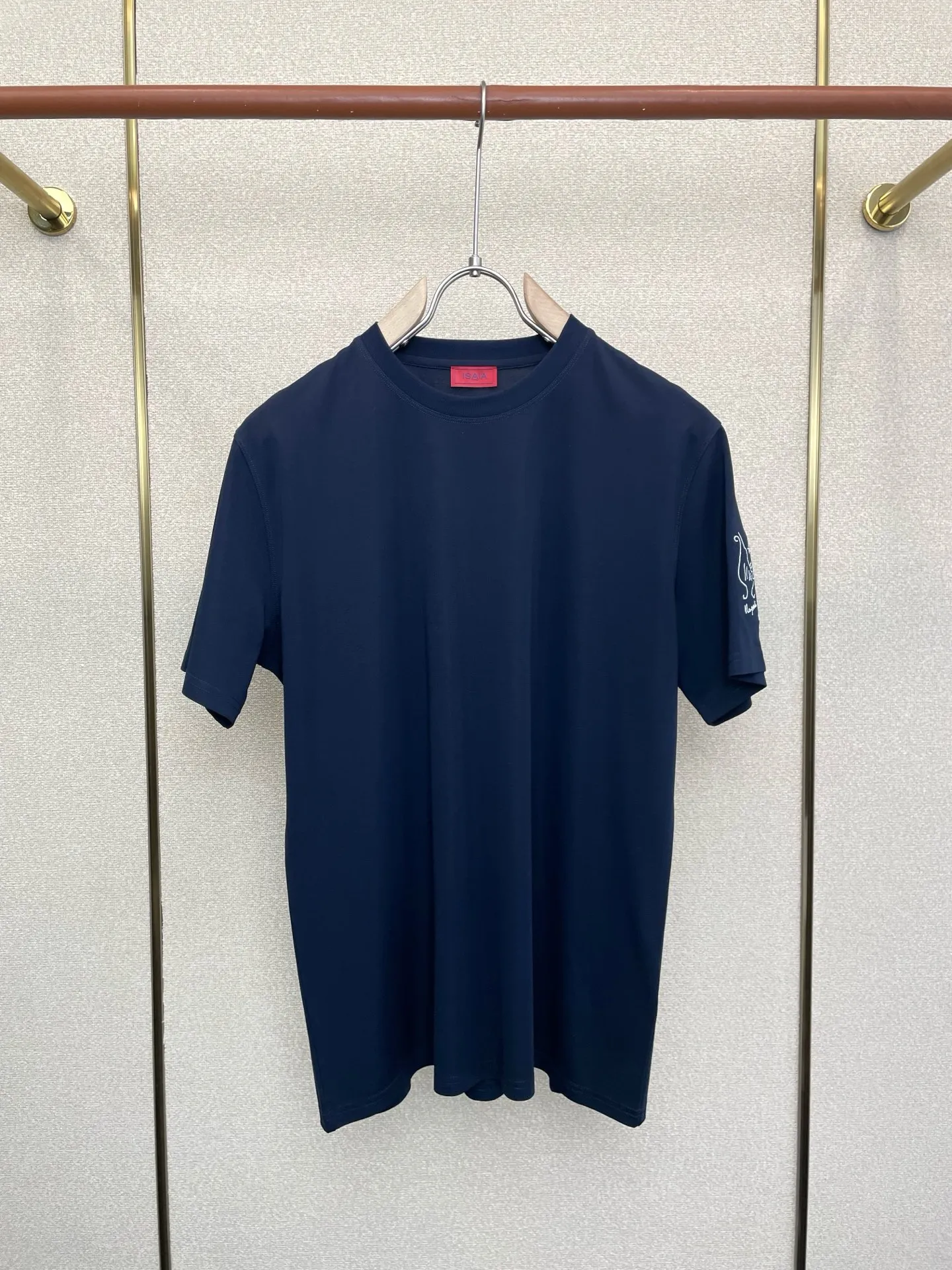 Casual round Neck Short Sleeve T-Shirt Men's Premium Brand British Style Trendy Old Money New Rich Spring Summer Cotton Tee