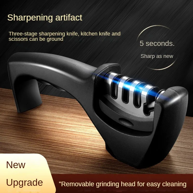 

1Ps Sharpener Household Multi-Functional Three-Section Sharpening Stone Fast Ceramic Sharpening Stone Tool Sharpener