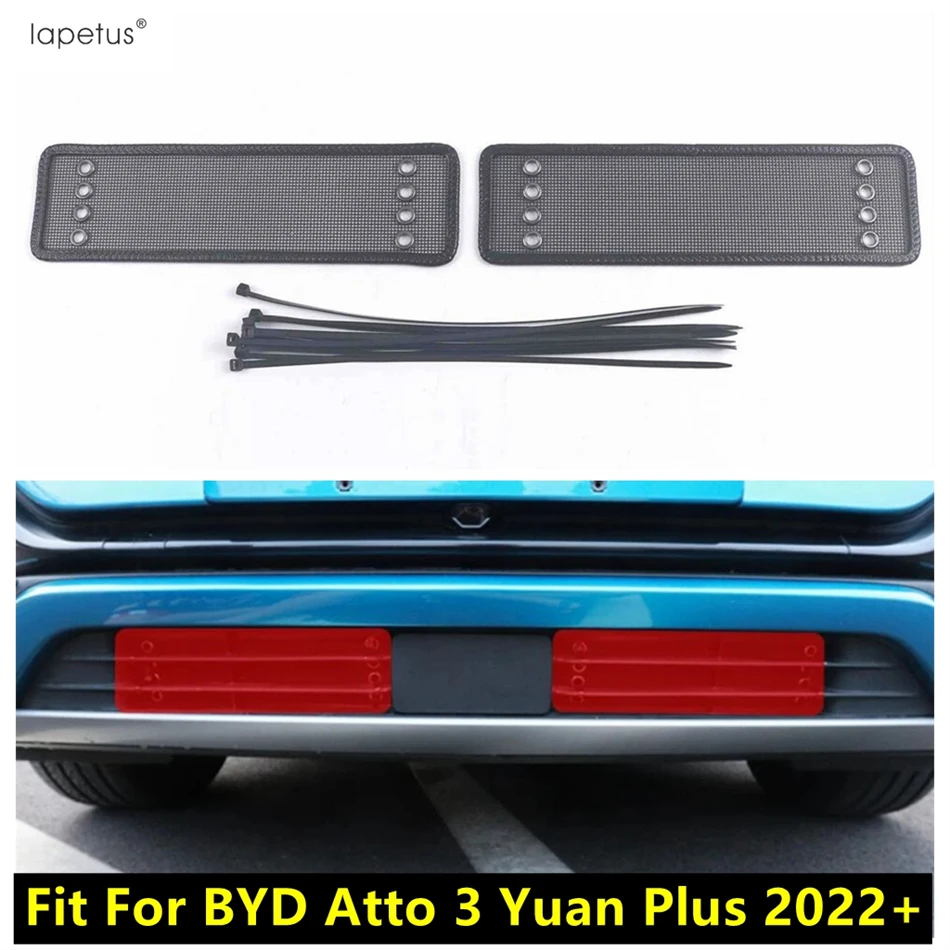 Car Grille Insect Screening Insert Mesh Front Net Cover Water Tank Protect Accessories For BYD Atto 3 Yuan Plus 2022 2023 2024