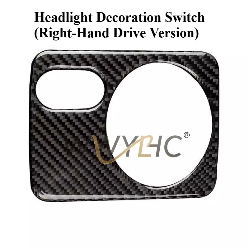 Suitable for Golf 6 Scirocco Interior Modified Carbon Fiber Car Sticker Headlight Switch Control Box Decorative Sticker
