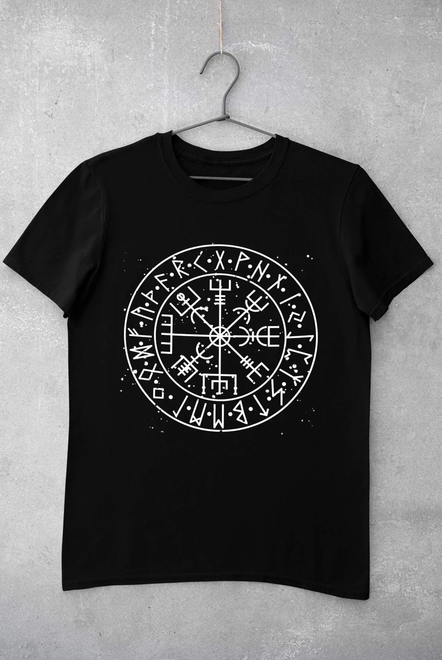 Distressed Vegvisir Rune Shirt Norse Mythology Pagan Shirt Witchy TShirt Viking Symbol Tee Nordic Occult Shirt Aesthetic Tee Men