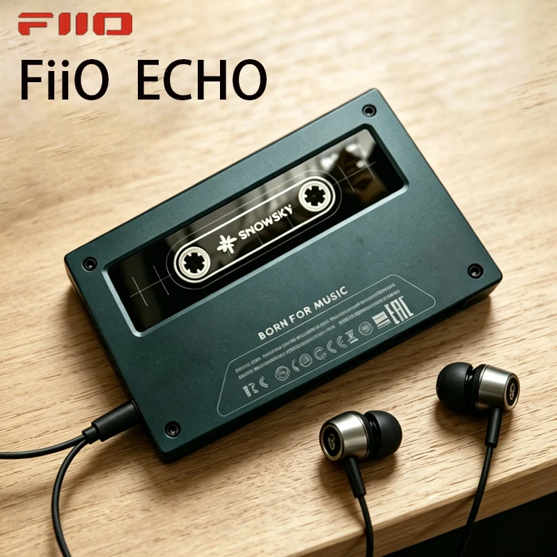 FiiO SnowSky ECHO Portable Hi-Res Lossless MP3 Player 4GB CS43198 Decoder Dual Output Bluetooth 5.0 HiFi Music Player