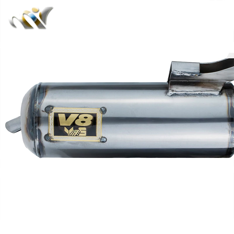 V8 motorcycle Muffler modify stuable For Honda DIO AF34 AF35 ZX50 Racing Parts 50-90cc Handmade Motor Escape Pipe