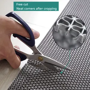 حصيرة بلاستيكية PVC للحمام والمطبخ ، لفة كبيرة ، مضادة للانزلاق ، شبكة مجوفة ، حصيرة أرضية ، 1 قطعة أفضل 8 حصيرة أرضية بلاستيكية للمبيعات - رقم 8