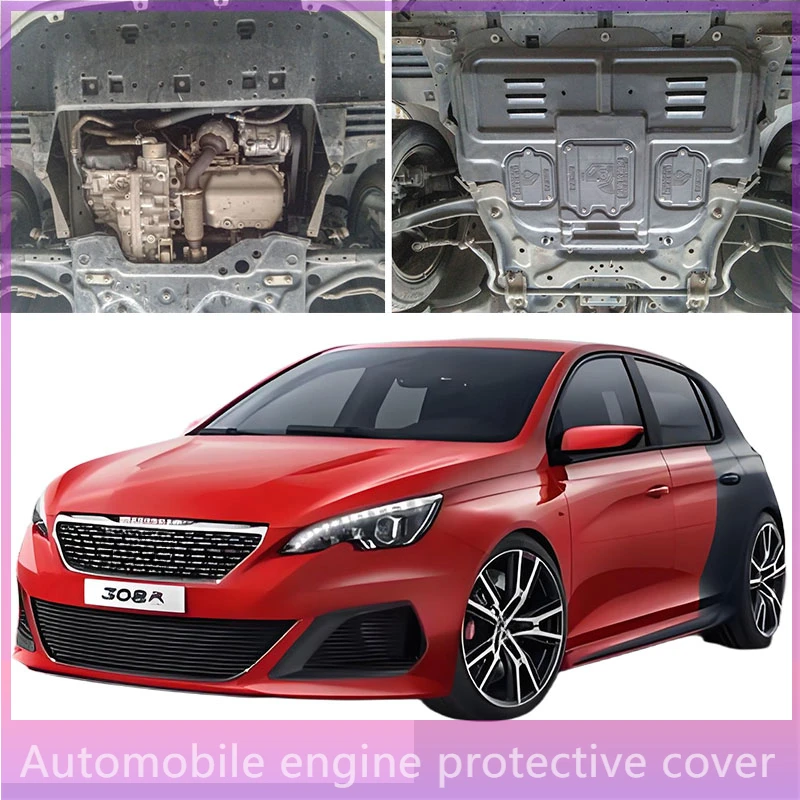 تحت لوحة حماية المحرك سبلاش درع الطين الحاجز غطاء ألواح Mudflap Mudapron Mudgu لبيجو 308 2012-2019 1.6L 2.0L #1