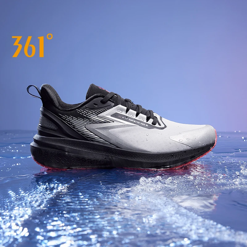 

361 Degrees Rainblock 7.0 Men Running Shoes Anti Splash Rainproof Technology Non-Slip Cushioning Rebound Male Sneakers 672432239