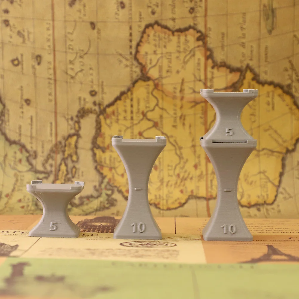 4Pcs Miniature Flying Platform Set, 2 Large & 2 Small Elevated Riser Base DND Tabletop RPG Wargame Figure Stand