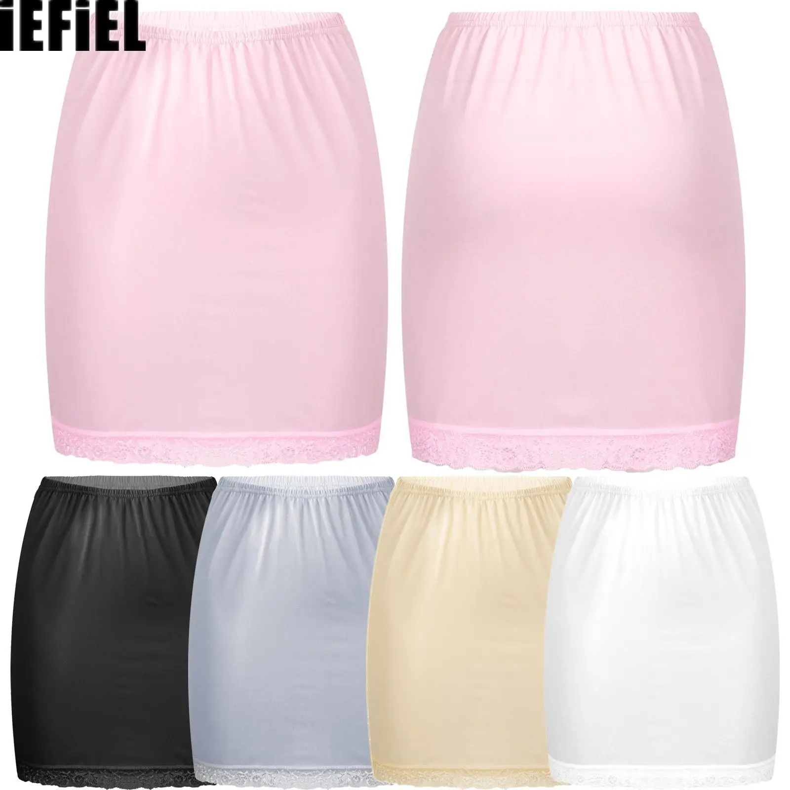 

Женское нижнее белье-комбинация для девочек, хлопковая Нижняя юбка, юбка для офиса, с высокой талией, однотонная трапециевидная Нижняя юбка