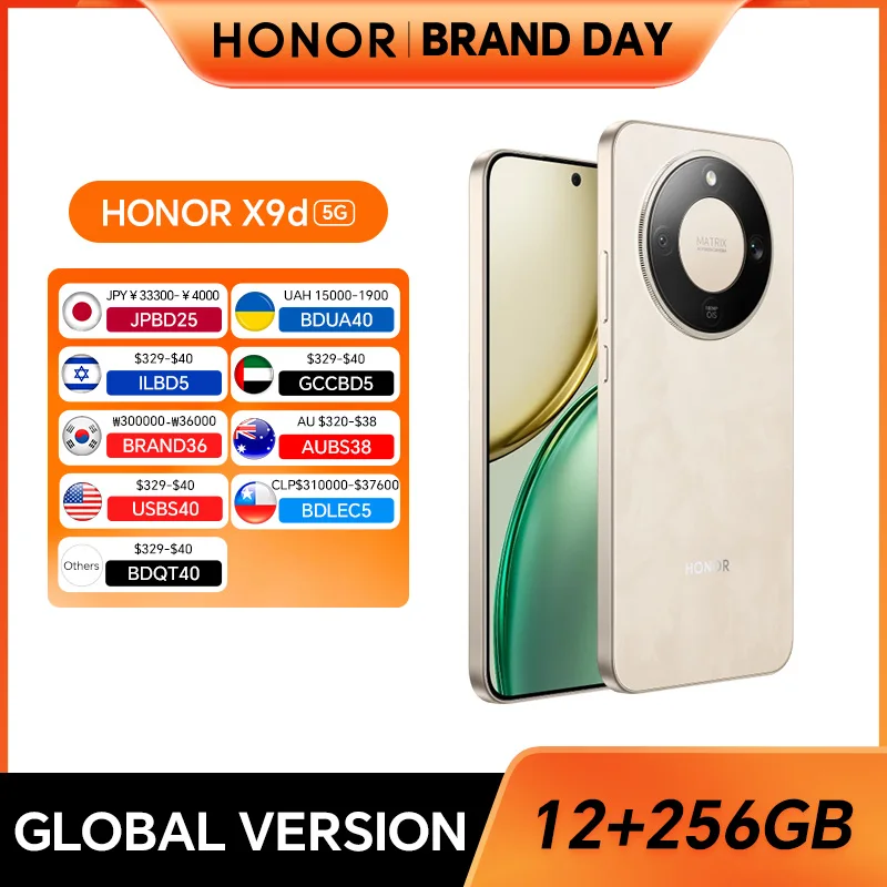 �y�Z�[�����z�O���[�o���� HONOR X9d 5G 12GB+256GB 6.79�C���` AMOLED�X�N���[�� 108MP AI�J���� 8300mAh�o�b�e���[ 66W�X�[�p�[�`���[�W���O �f���A��SIM