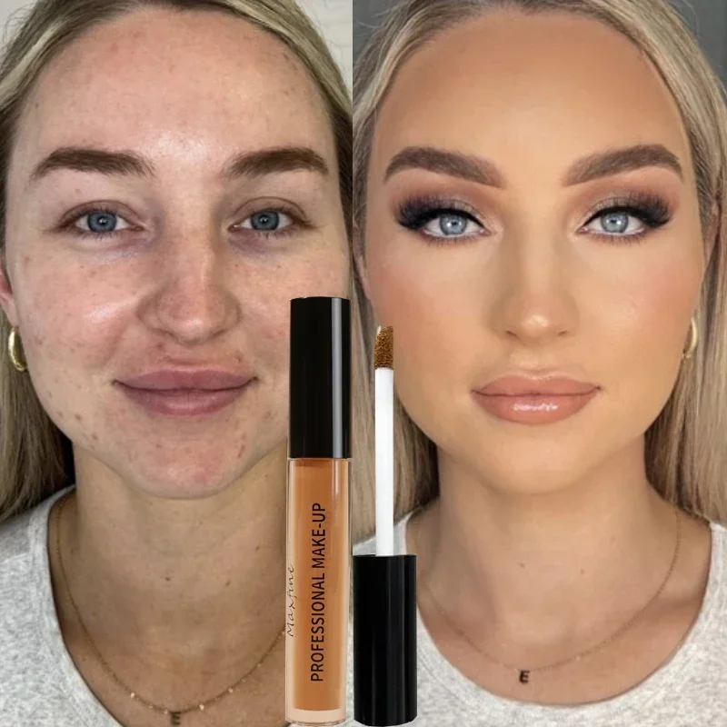 High Covering Face Concealer Cream Contour Foundation Full Cover Dark Circles Acne Waterproof Lasting Brightening Face Cosmetic