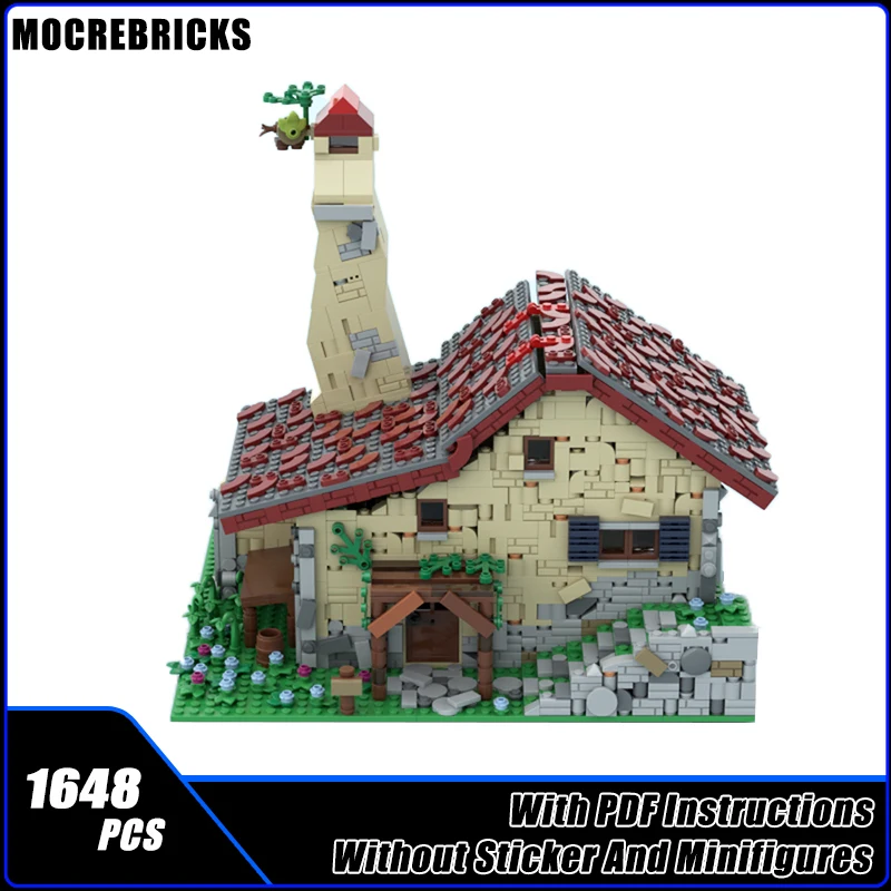 1648 pçs jogo famosa arquitetura modular casa rural moc blocos de construção pequenas partículas modelo montagem tijolos do miúdo brinquedos presentes