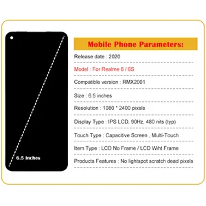 جهاز تحويل الشاشة التي تعمل باللمس ل OPPO Realme 6 و 6s و RMX2001 و RMX2002 أعلى 6 شاشة مبيعات 42LA6200-No3