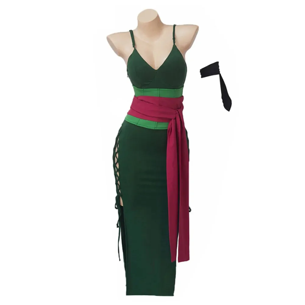 Roronoa Zoro One Cos Stück Cosplay Fantasia Kostüm Verkleidung für erwachsene Frauen Kleid Kleidung Anime Outfits Halloween Karneval Anzug