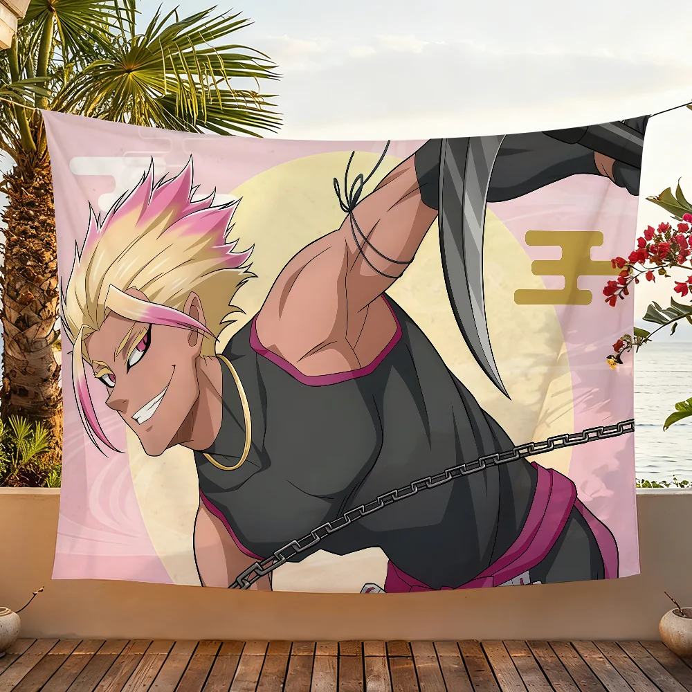 Anime Shidou Ryuusei B-Blue L-lock flag For Garden Party Living Room Home Wall Decor Banner Bedroom Outdoor Tapestry