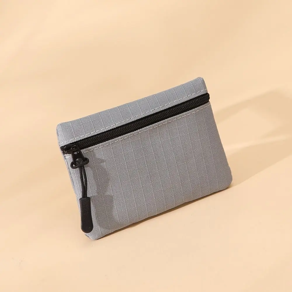 

Soft Korean Style Ox Cloth Coin Purse Zipper Wallet Small Item Bag Coin Purse Solid Color Card Storage Bag Outdoor