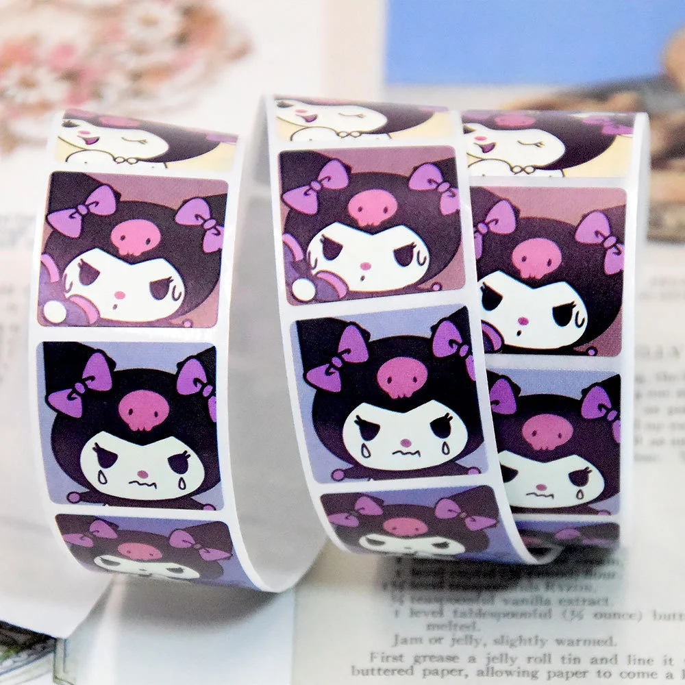 500Pc/Roll Sanrio Stickers Kawaii Cinnamoroll Melody Kitty  Cartoon Graffiti Sticker for Water Bottle Laptop Gifts Kids Toys