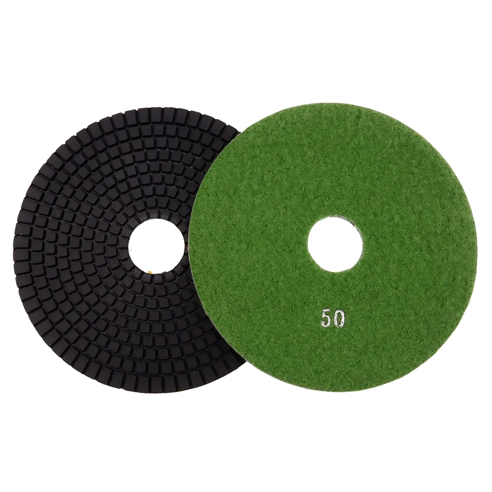 RIJILEI 6 Inch Stone Polishing Pad for Granite or Concrete Floor 150mm Flexible Wet Polishing Pad Marble Grinding Discs 6DS1