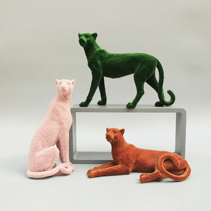 

Домашний декор, статуя леопарда, скандинавское украшение, аксессуары для домашнего стола, скульптура из смолы, статуэтка для украшения интерьера, праздничный подарок