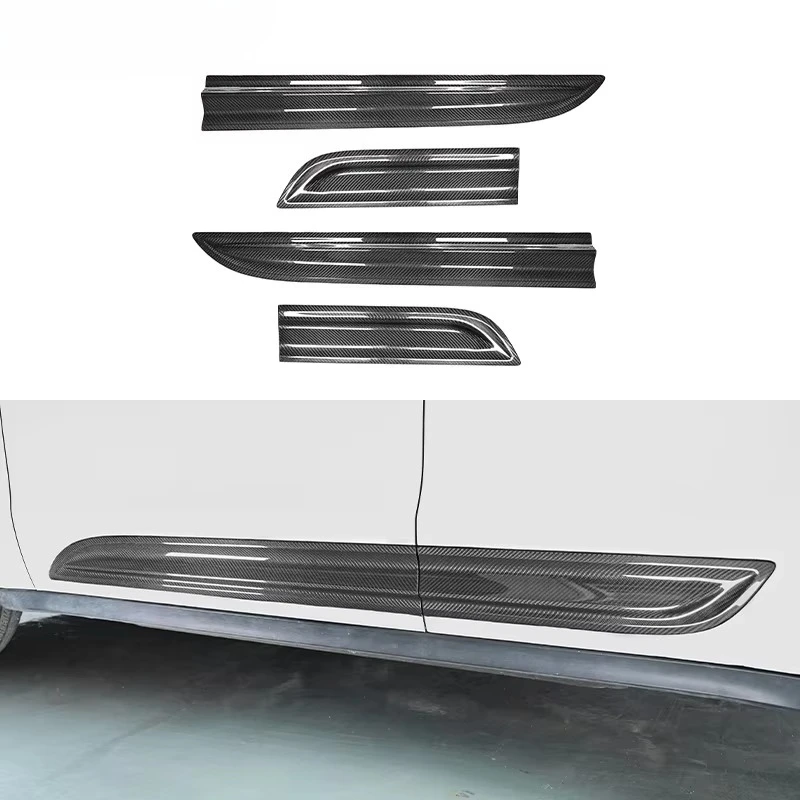 

Сухие боковые юбки дверной панели из углеродного волокна, новое поколение 95B GTS, обновленные детали обшивки дверей, замена для Macan 2014 года