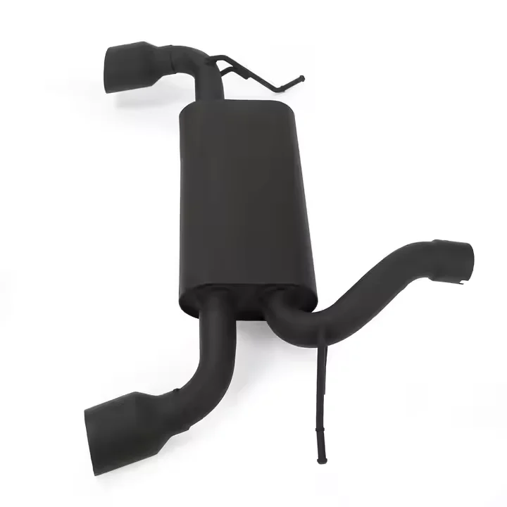 For Jeep Wrangler JK/JL Exhaust Pipe Tailpipe Set with Painted Exhaust Tip Muffler Back Paint Exhaust Head and Tail Throat