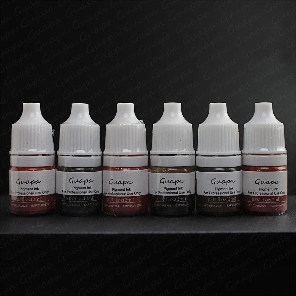 2 مللي/زجاجة ماكياج دائم آلة استخدام السائل Microblading الصباغ الطلاء الوشم الحبر الوشم العرض للحواجب كحل الشفاه