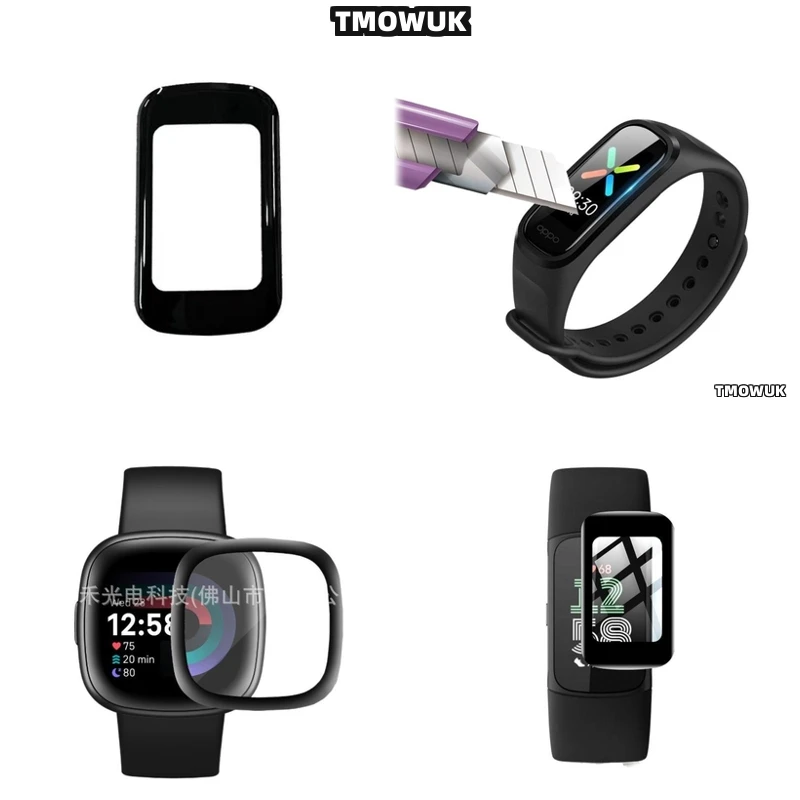 

For Fitbit Sense 2 Versa3 2 4 Inspire 3 Charge 6 5 Ultra Clarity Protective Layer Military Tested Anti-Scratch Defense Cover