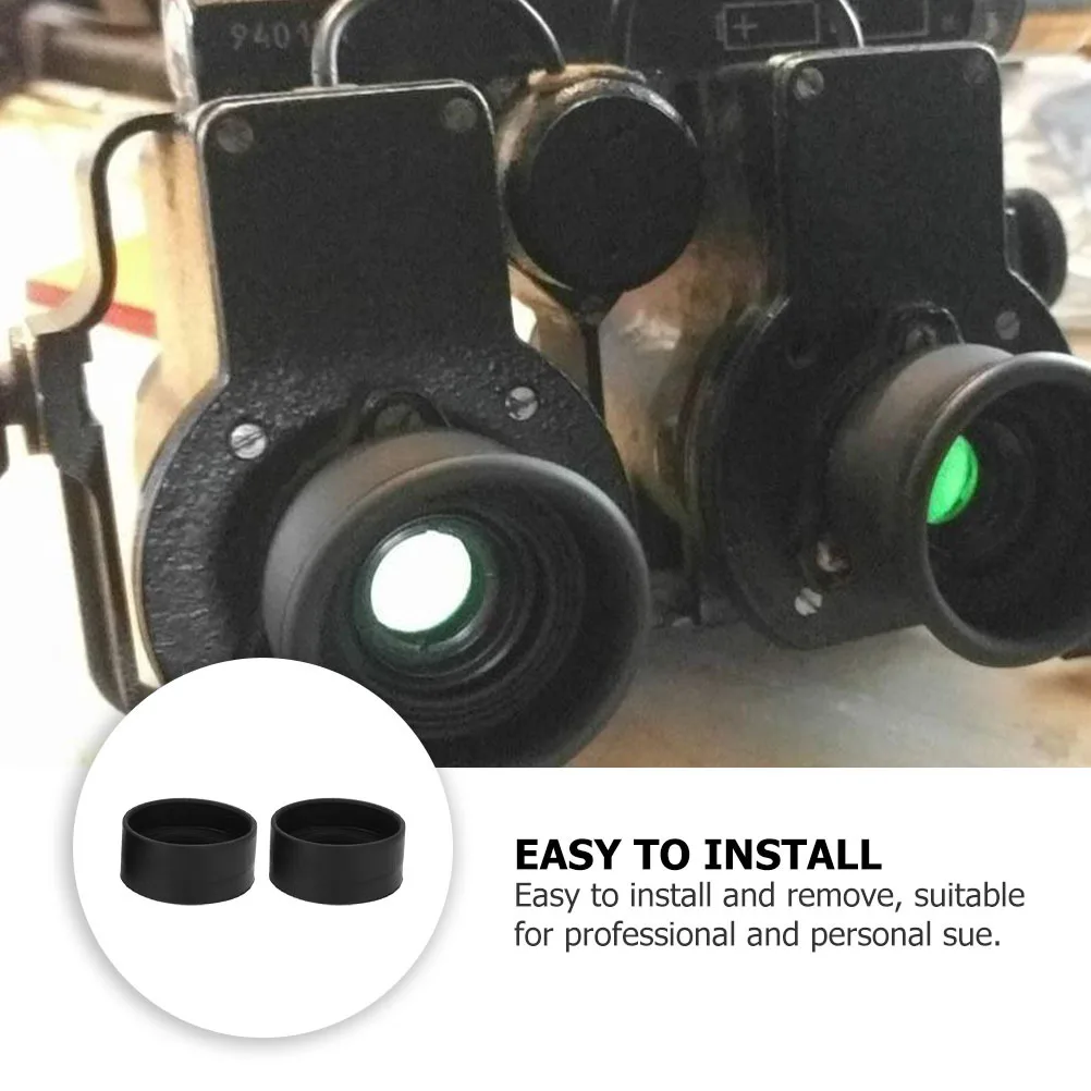 

2pcs Rubber Eye Cups For Microscope Telescope Eyepiece Eye Protection Cover Lab Hospital Research Use Instrument