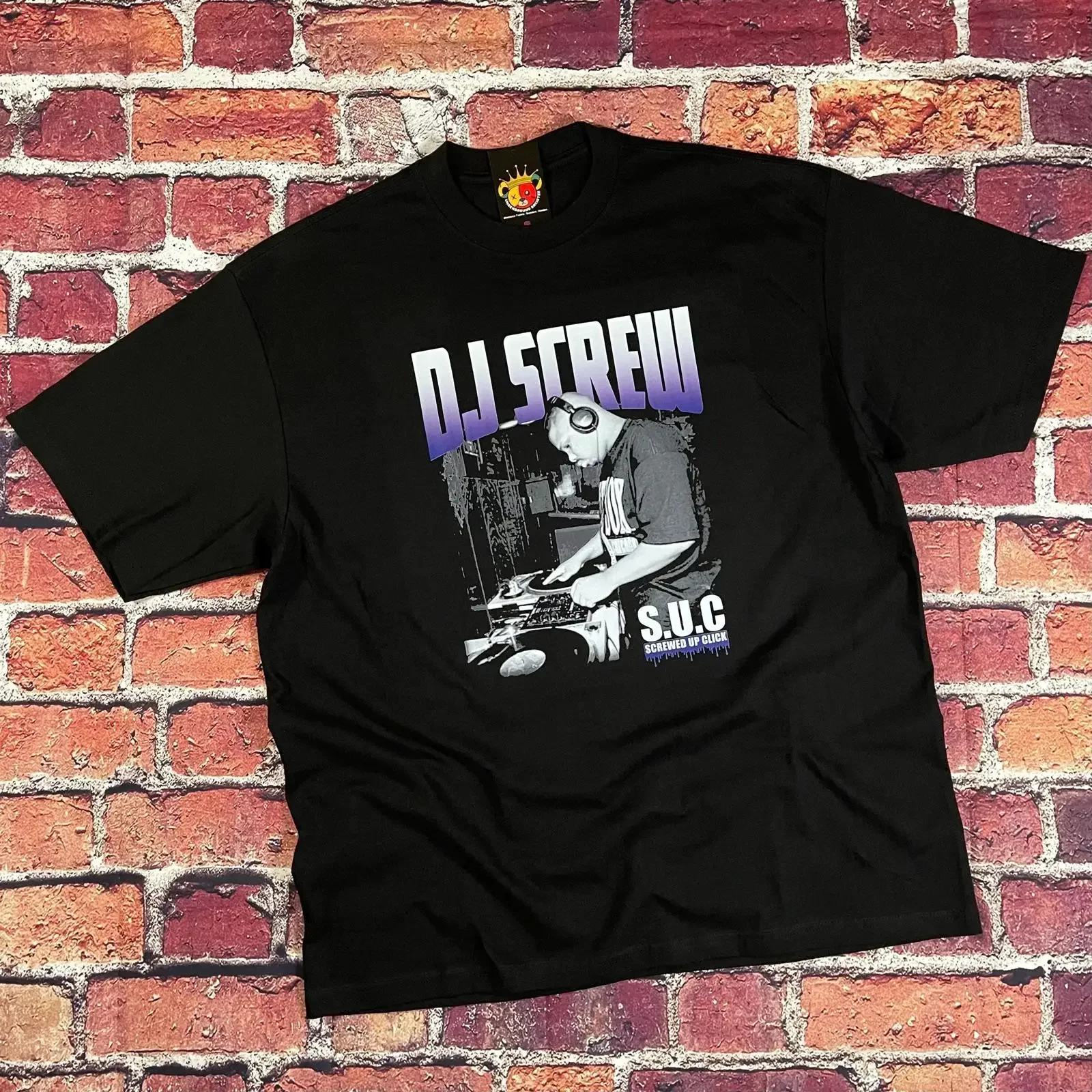 DJ Screw S U C Streetwear Essential Max Heavyweight T shirt vintage Washed fashion Comfortable Top For Everyday Wear