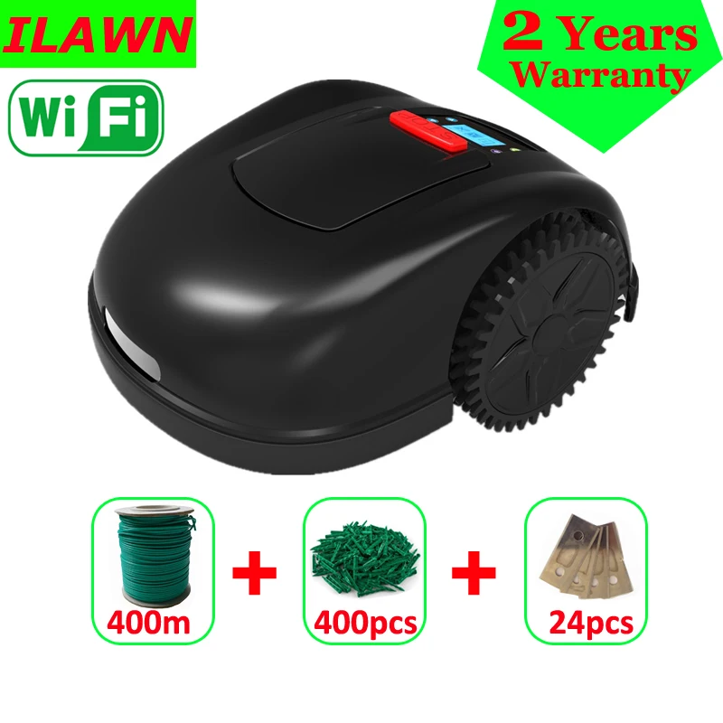 

WIFI APP Control Robot Grass Cutter Machine Price with 400m wire+400pcs pegs+20pcs blades