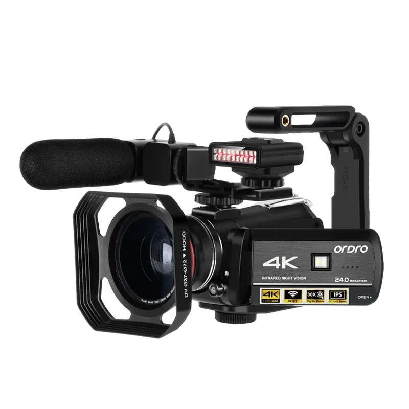 AC3 4K UHD Professional Ghost Hunting IR Light Night Vision WIFI Digital Video Camera