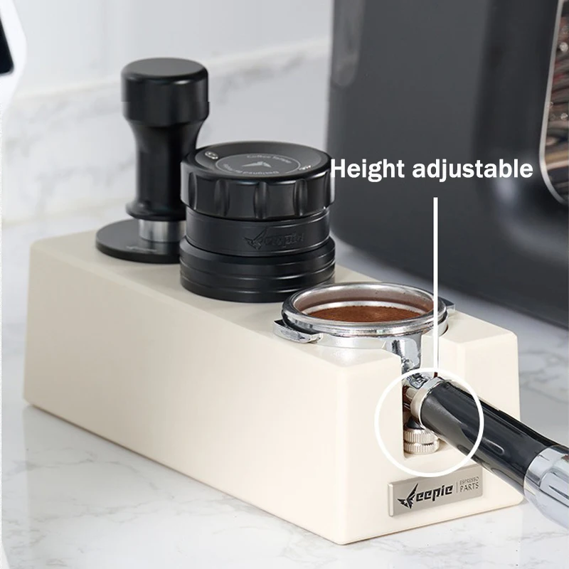 Feepie 51-58mm Universal Coffee Tamper Base Powder Press Powder Distributor Storage Seat Espresso Coffee Handle Bracket Set