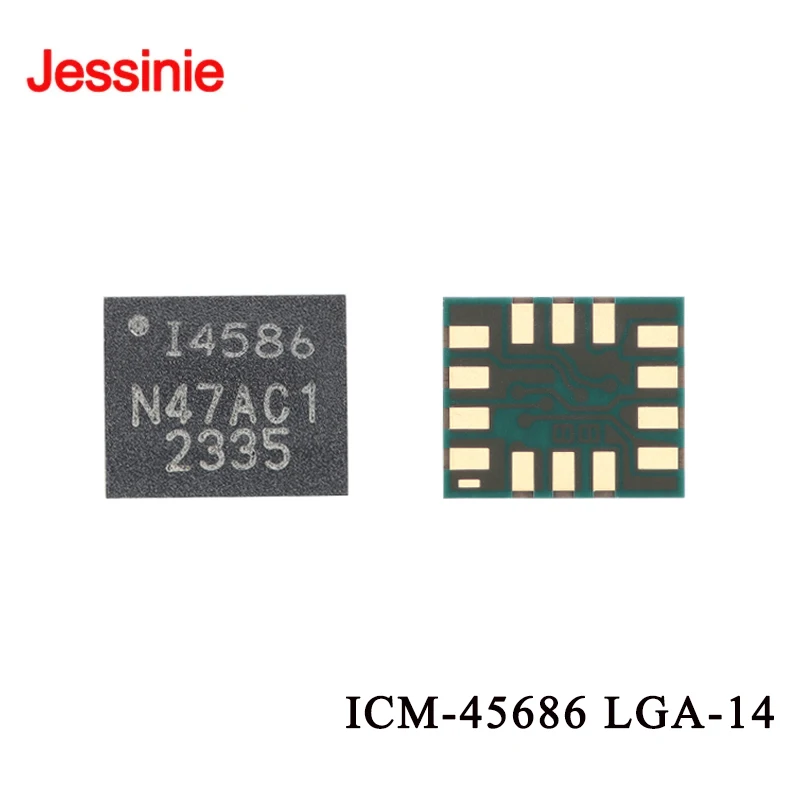 ICM-45686 LGA-14 High-Performance Dual-Interface (UI+AUX) 6-Axis MEMS Motion Tracking Device Sensor Chip