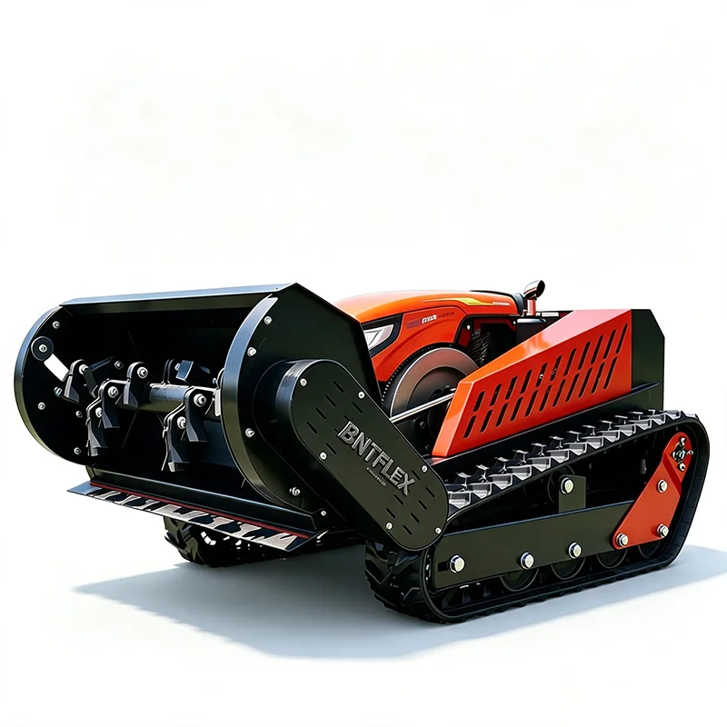 15.5hp Heavy Duty Water-Cooled Large Displacement 100cm Crawler Lawn Mower with Remote Control Diesel Lawn Mower