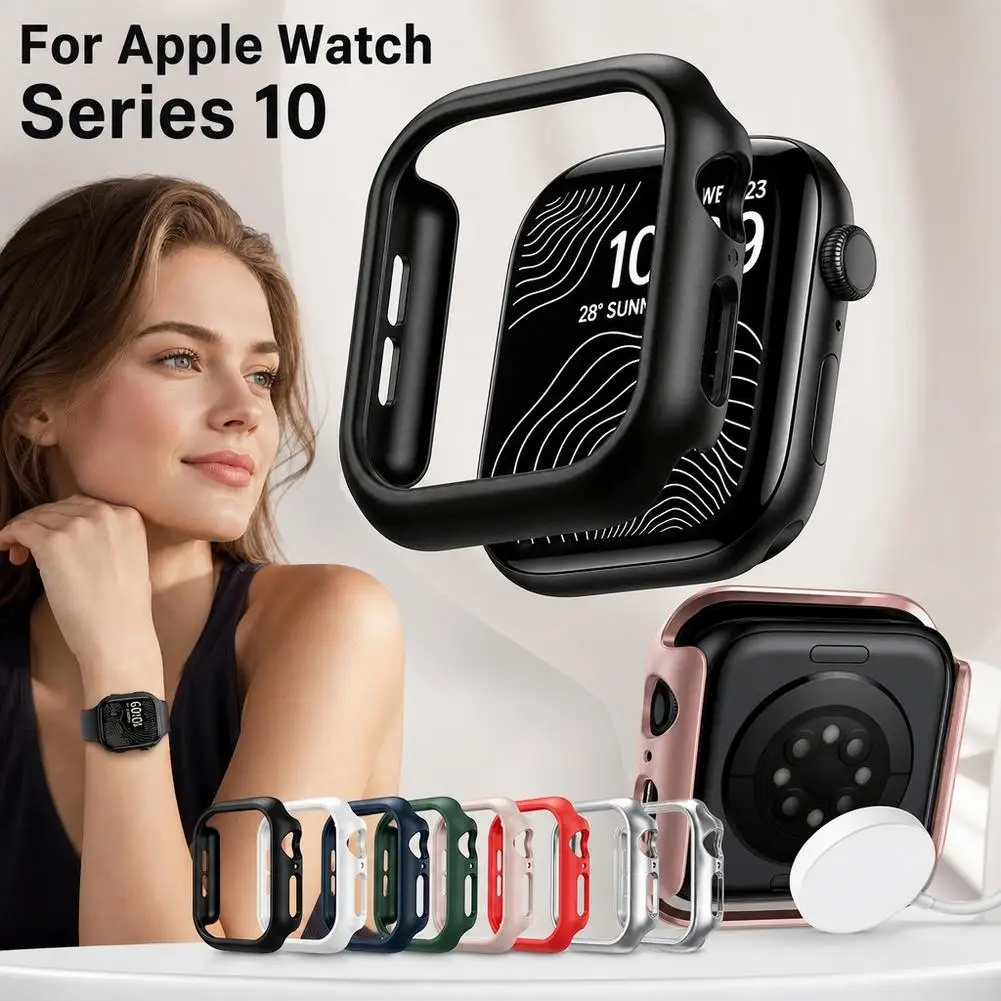 For Apple Watch Series 10 Case Ultra Thin PC Hard Bumper Protection Frame Cover Shell For iWatch S12 S11 Accessories