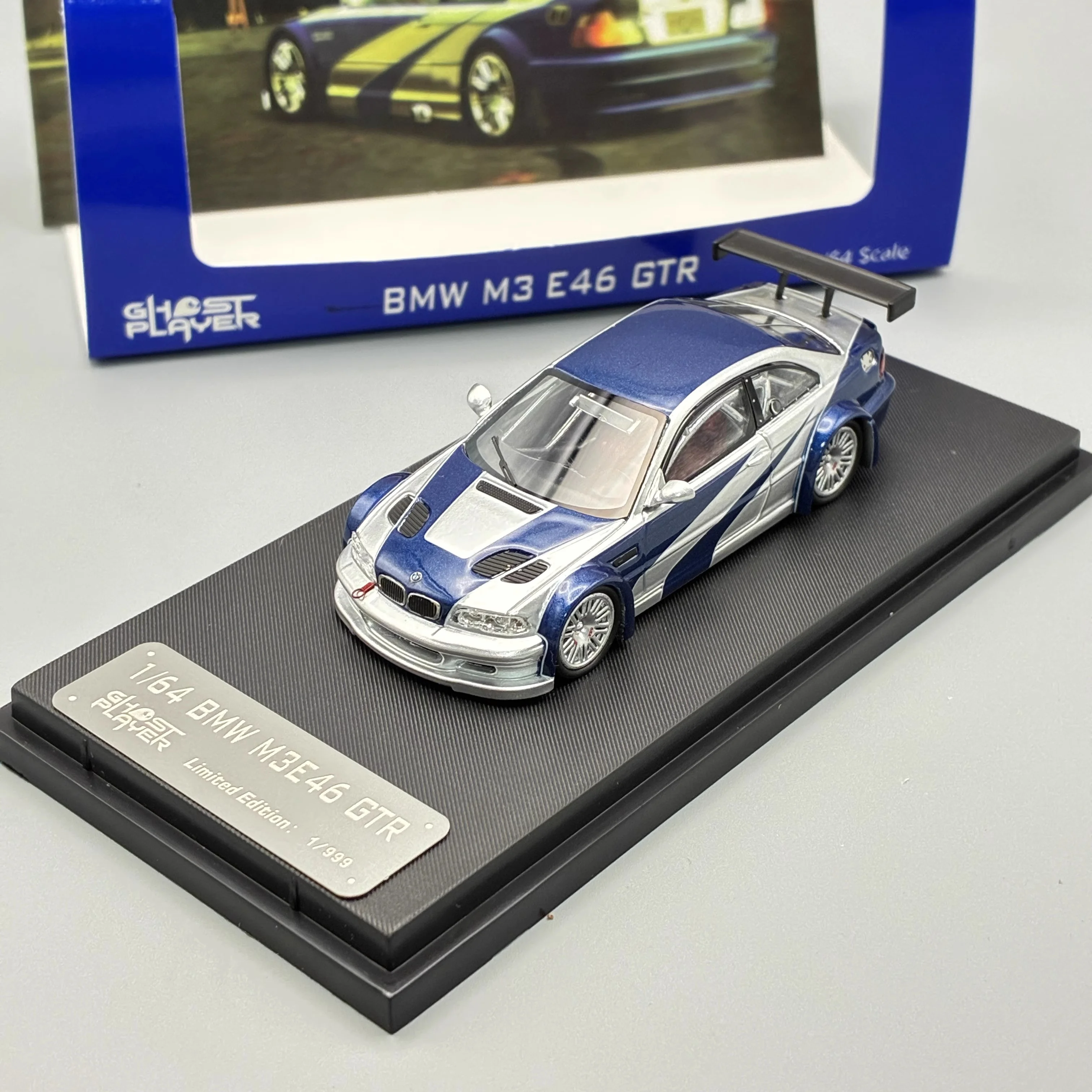 

SW 1:64 E46 M3 G-TR Ghost Player Alloy Car Model