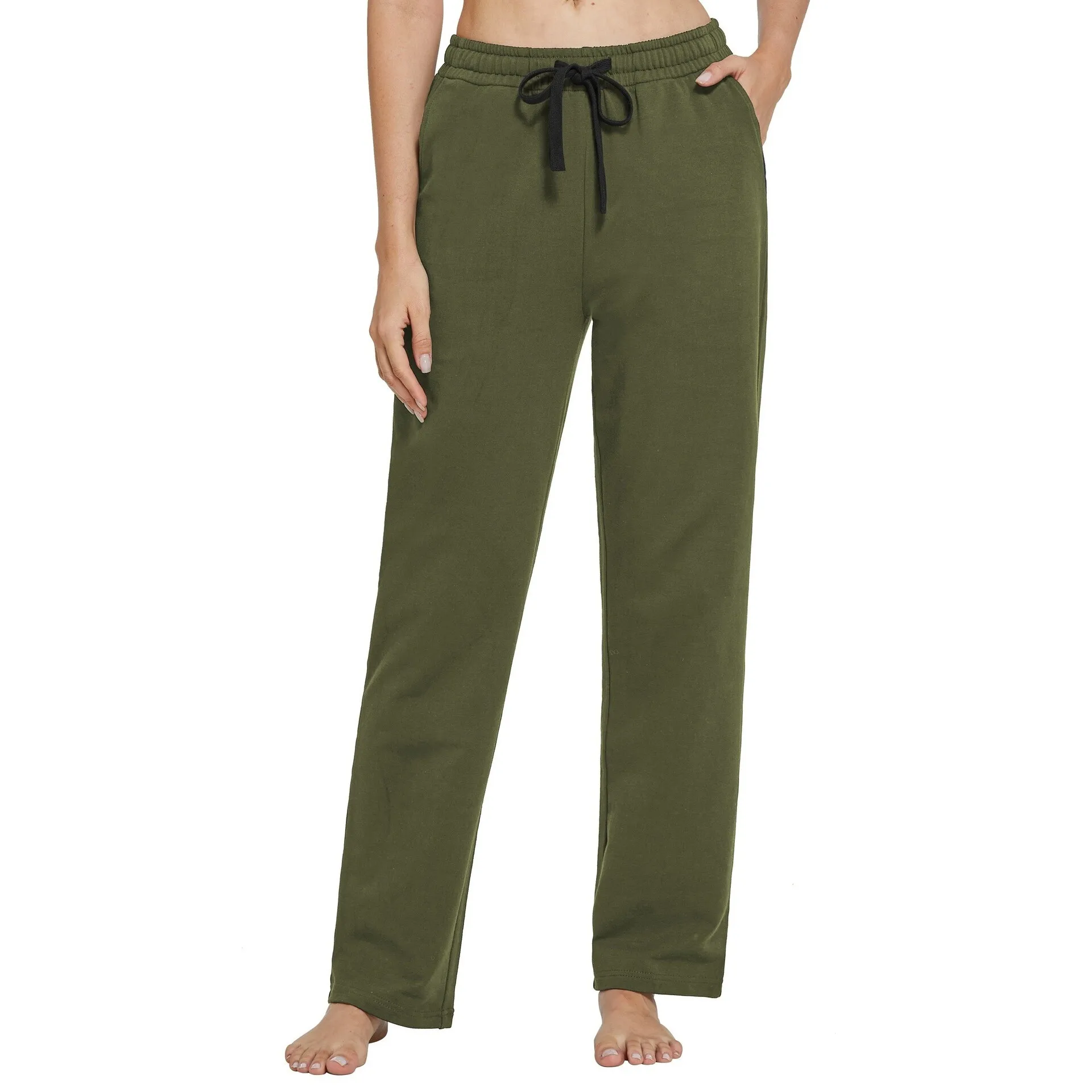 

Neutral Style Wide Leg Pants Women's LaceUp Tied Cuffed Casual Trousers Harlan Pants Other Material 100% Spring Collection